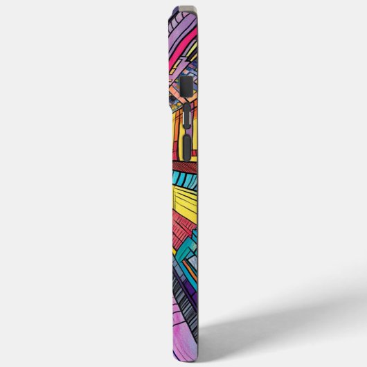 Cartoon Style Buildings iPhone Case Case-Mate iPhoneケース (裏面 / 左)