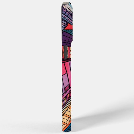 Cartoon Style Buildings iPhone Case Case-Mate iPhoneケース (裏面 / 右)