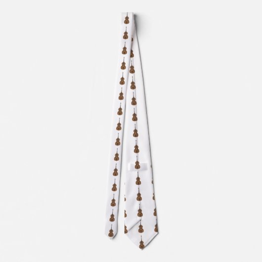 Cartoon Style Double Bass ネクタイ (裏面)