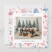 Cartoon Style Pastel Illustrations Holiday Card シーズンカード (正面)
