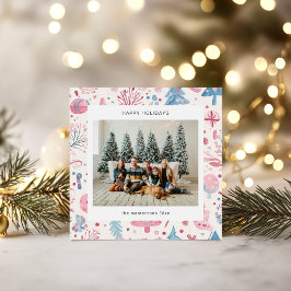 Cartoon Style Pastel Illustrations Holiday Card シーズンカード