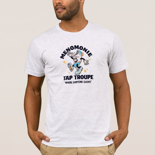 Cartoon Tap Troupe Logo - Dark Font Tシャツ (正面)