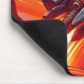 Cartoon Theme 1930's-40's Retro Rocket Ship        マウスパッド (コーナー)