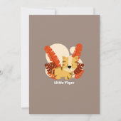 Cartoon Tiger Tiger Drawing Animal Character Art 招待状 (正面)