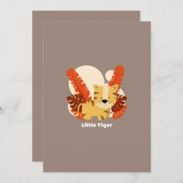 Cartoon Tiger Tiger Drawing Animal Character Art 招待状