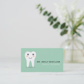 Cartoon Toothロゴ、歯科、歯医者 名刺 (スタンド正面)