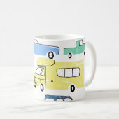 Cartoon Transport：シティキッズおもしろい。 コーヒーマグカップ (正面右)