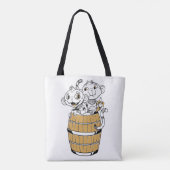Cartoon tribal monkey Tote トートバッグ (裏面)