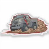 Cartoon truck シール (正面)