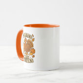 Cartoon Turkey Happy Thanksgiving マグカップ (正面左)