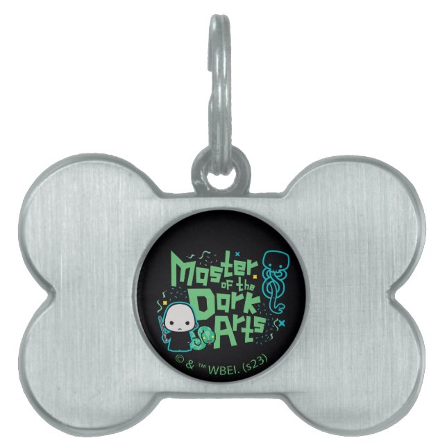 Cartoon Voldemort – ダークアーツの巨匠 ペットネームタグ (正面)