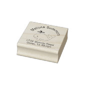 Cartoon Whale Address ラバースタンプ (スタンプ)