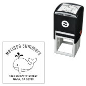 Cartoon Whale Archアドレス セルフインキングスタンプ (インサイチュ)