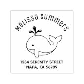 Cartoon Whale Archアドレス セルフインキングスタンプ (デザイン)