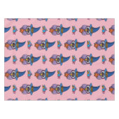 Cartoon Wizard Owl Pattern テーブルクロス (正面(横))