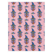 Cartoon Wizard Owl Pattern テーブルクロス (正面)