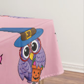 Cartoon Wizard Owl Pattern テーブルクロス (インサイチュ)