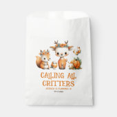 Cartoon Woodland Animals Cute Fall Kids' Birthday  フェイバーバッグ (正面)
