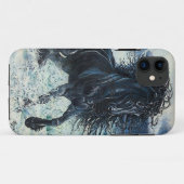cartooned "Friesian嵐"の黒の種馬 Case-Mate iPhoneケース (裏面(横))