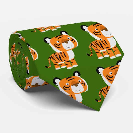 Cartoonyのトラのタイ ネクタイ (ロール)