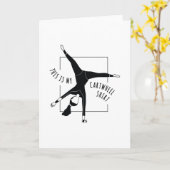 Cartwheelシャツ カード (黄色い花)