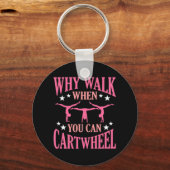 Cartwheel体操体操体操スポーツの愛 キーホルダー (正面)