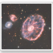 Cartwheel銀河系とそのコンパニオン銀河系。 シール (正面)