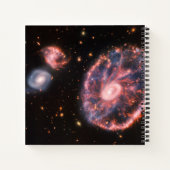 Cartwheel銀河系とそのコンパニオン銀河系。 ノートブック (裏面)