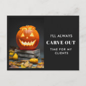 Carve Out Time Pumpkin Referral Program 案内ポストカード (正面)