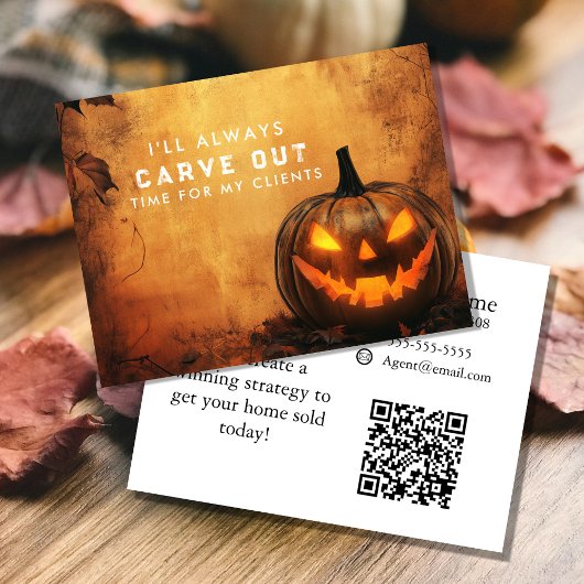 Carve Out Time Pumpkin Referral Program 案内ポストカード