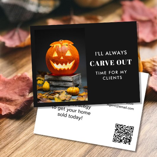 Carve Out Time Pumpkin Referral Program 案内ポストカード