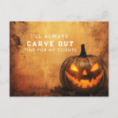 Carve Out Time Pumpkin Referral Program 案内ポストカード (正面)
