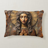 Carved Devotion  Wooden Mary アクセントクッション (裏面)