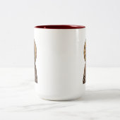 Carved Devotion  Wooden Mary ツートーンマグカップ (中央)