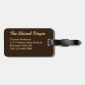 Carved Devotion  Wooden Mary ラゲッジタグ (裏面横)