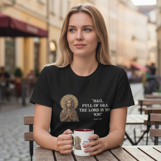 Carved Devotion  Wooden Mary Tシャツ