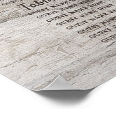 Carved Sweetheartsの結婚テーブル座席表 ポスター (角)