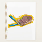 Carving Roast Beef with Fork and Knife プランナー手帳 (正面)