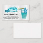Carwashロゴ |水滴 |クリーニングツール 名刺 (正面/裏面)