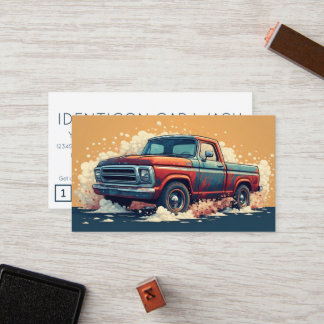 CARWASH customer loyalty punch card ロイヤリティカード