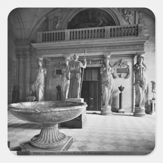 Caryatids Tribuneのビュー スクエアシール (正面)