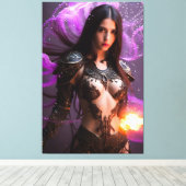 Carybdea Brevipedalia 014 キャンバスプリント (インサイチュ (ウッドフロア))