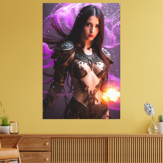 Carybdea Brevipedalia 014 キャンバスプリント (インサイチュ (リビング))