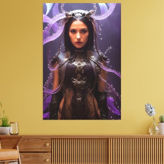 Carybdea Brevipedalia 062 キャンバスプリント (インサイチュ (リビング))