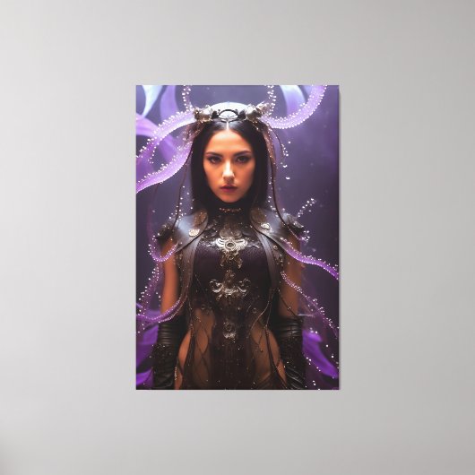 Carybdea Brevipedalia 062 キャンバスプリント (正面)