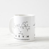 Carynペプチド名mug コーヒーマグカップ (正面左)