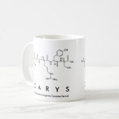 Carysペプチド名mug コーヒーマグカップ (正面左)