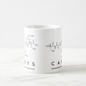 Carysペプチド名mug コーヒーマグカップ (中央)