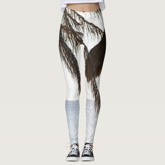 Cas Abao – 熱帯ビーチ脱出#2 #ocean #wall レギンス (正面)