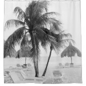 Cas Abao – 熱帯ビーチ脱出#5 #ocean #wall シャワーカーテン (正面)